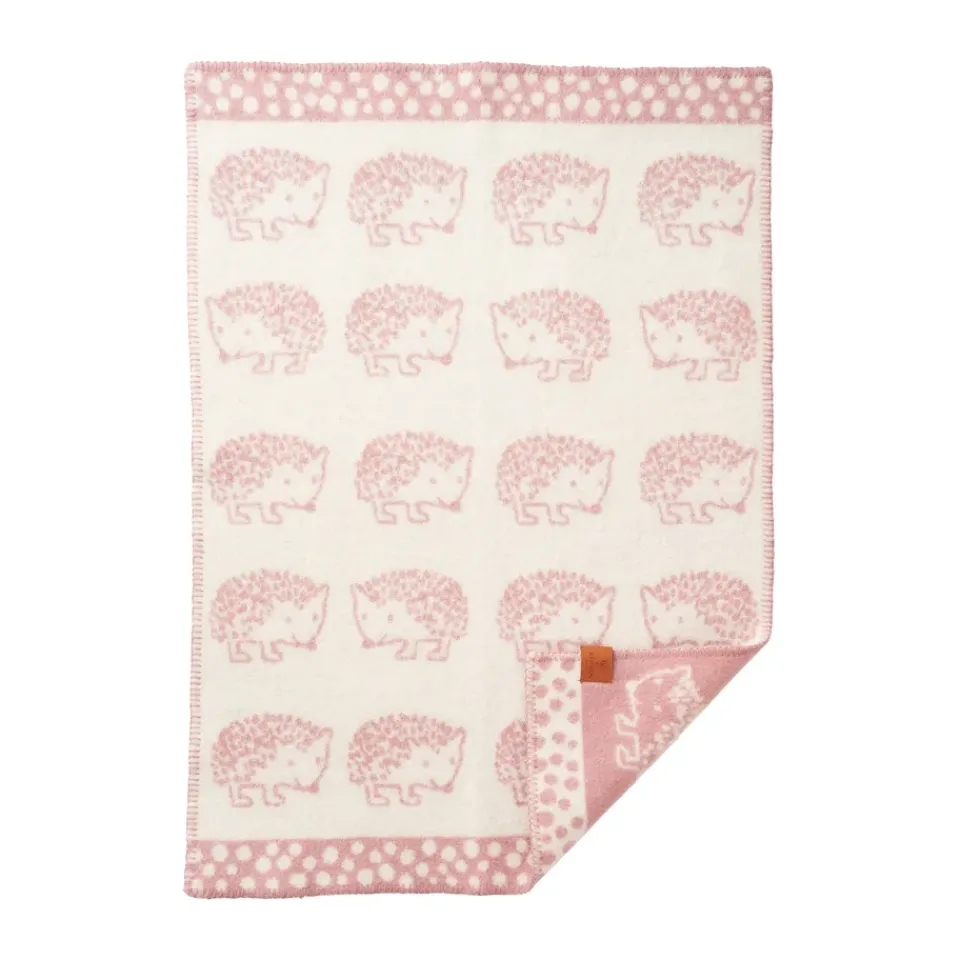 Baby Blankets^Klippan Yllefabrik Hedgehog baby blanket 65x90 cm, Pink