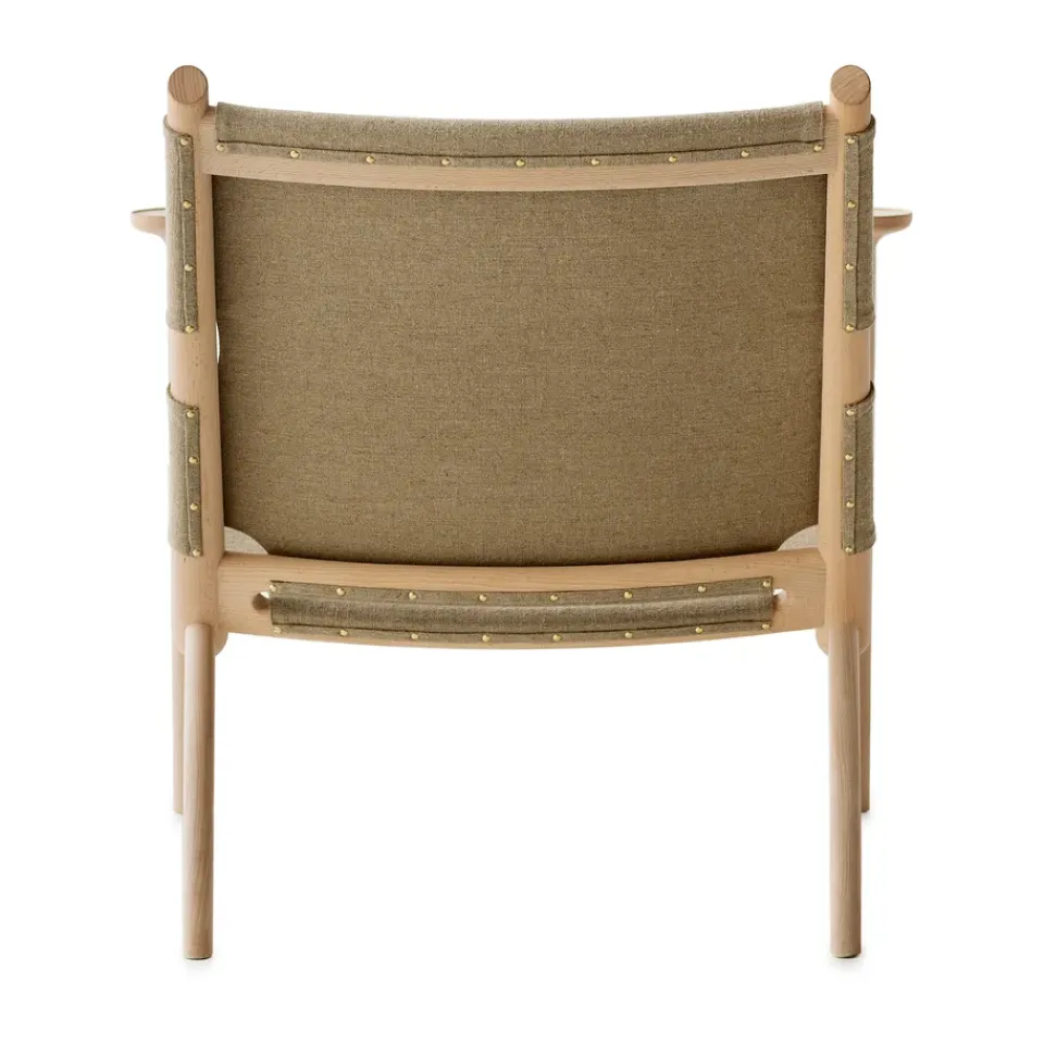 Armchairs & Footstools^Gärsnäs Hedwig armchair, Beech-white-cloth canvas Grey
