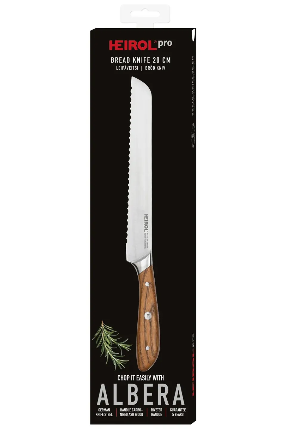 Bread Knives^Heirol albera bread knife, 20 cm Brown