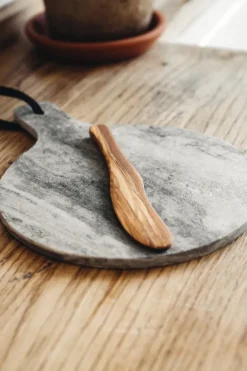 Sale Heirol butter knife olive wood, 17.5 cm Brown