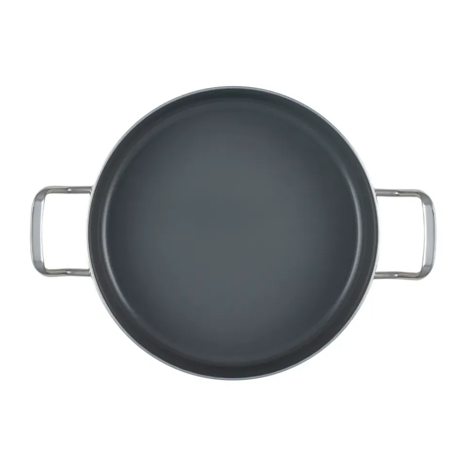 Clearance Heirol Cerasafe® Triply sauté pan 4 liters, Stainless steel Silver-coloured