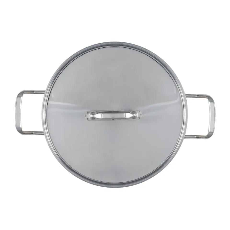 Clearance Heirol Cerasafe® Triply sauté pan 4 liters, Stainless steel Silver-coloured