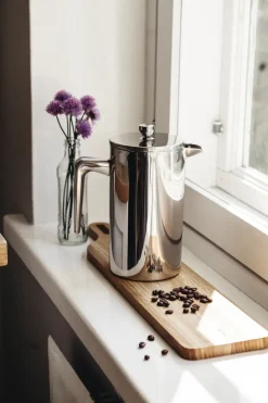 Heirol coffee press stainless steel, 1 L. 8 cups Silver-coloured