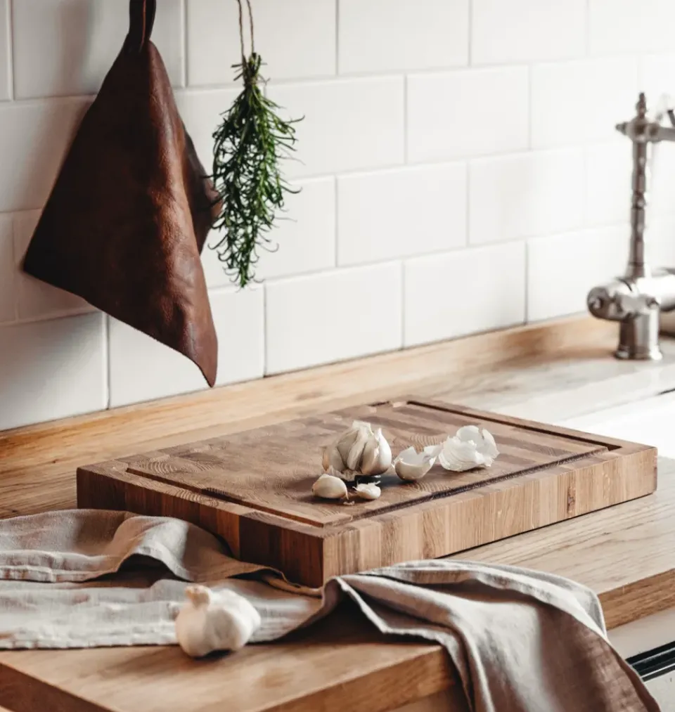 Sale Heirol cutting board oak with groove, 30x40 cm Brown