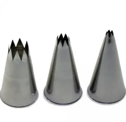 Outlet Heirol decoration kit open star, 5/9/13 mm Silver-coloured