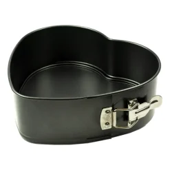 Hot Heirol heart shape springform , Large 21.5x22.5 cm Black