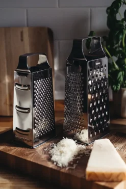 Online Heirol large grater, Stainless steel Silver-coloured
