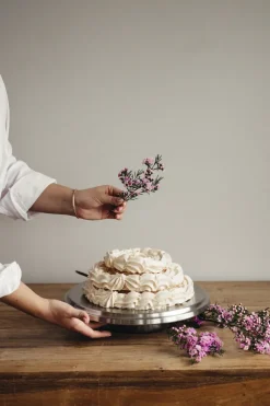 Cake Stands^Heirol rotating cake stand, Ø33 cm Silver-coloured