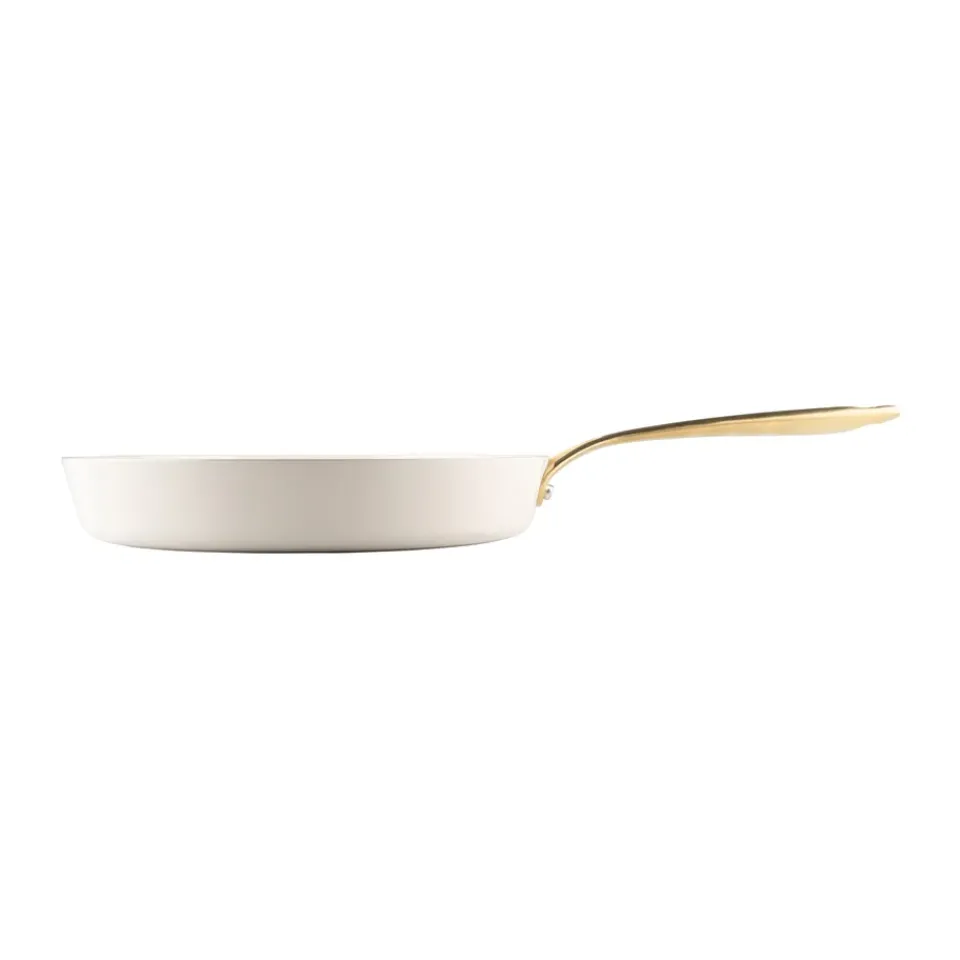 Outlet Heirol Royal Pearl frying pan Ø28 cm, White-gold WhiteGold-coloured