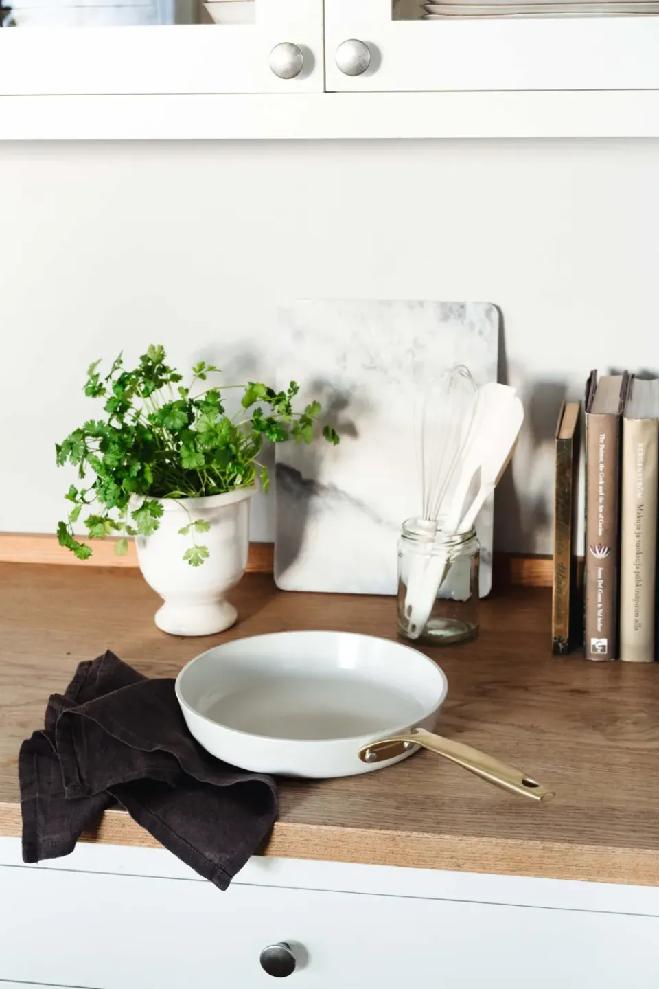 Outlet Heirol Royal Pearl frying pan Ø28 cm, White-gold WhiteGold-coloured