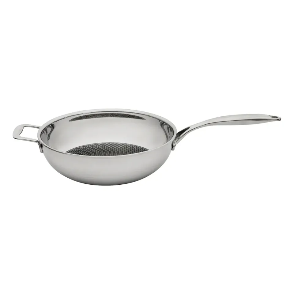 Woks^Heirol Steelsafe wokpanna, Ø28 cm Silver-coloured