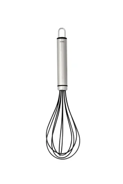 Whisks^Heirol steely balloon whisk silicone, 26,5 cm Black