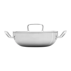 Heirol Steely Classic Triply sauté pan 3.4 liters, Stainless steel Silver-coloured