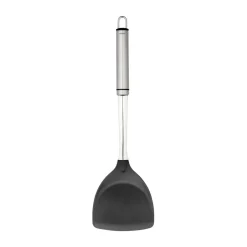 Sale Heirol Steely extra wide spatula, Black-stainless steel BlackSilver-coloured