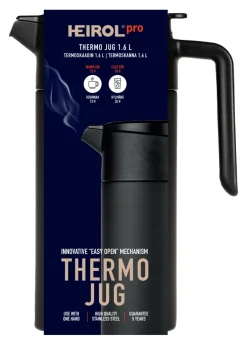 Discount Heirol thermos jug 1.6 l, Black