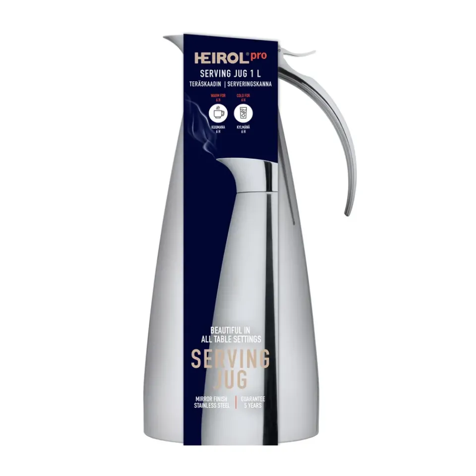 Heirol thermos jug 1.0 l, Stainless steel Silver-coloured