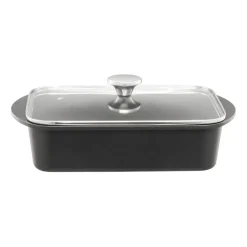 New Heirol ugnsform with induktionsplatta and lid, 22x33 cm Black