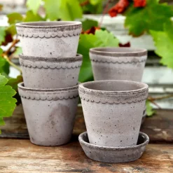 Flower Pots^Bergs Potter Helena flower pot Ø14 cm, Grey