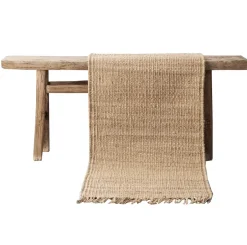 New Tell Me More Hemp rug natural, 80x200 cm Beige