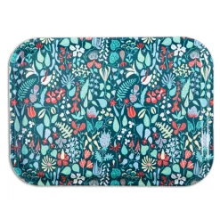 Outlet Opto Design Herbarium blue tray, 36x28 cm BlueRed