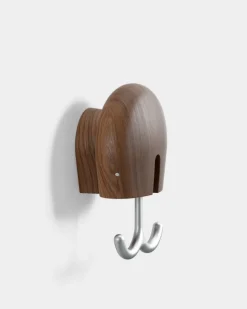 Clothes Hooks & Hangers|Clothes Hooks & Hangers^Massproductions Hercule wall hook, Oiled walnut Brown