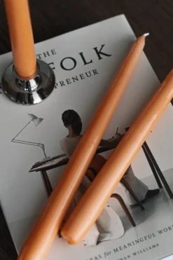 Candles^Hilke Collection Herrgårdsljus candles 30 cm 6-pack , Apricot Orange