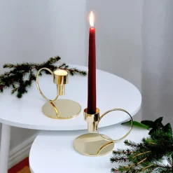 Candles^Hilke Collection Herrgårdsljus candles 30 cm 6-pack , Wine glossy Red