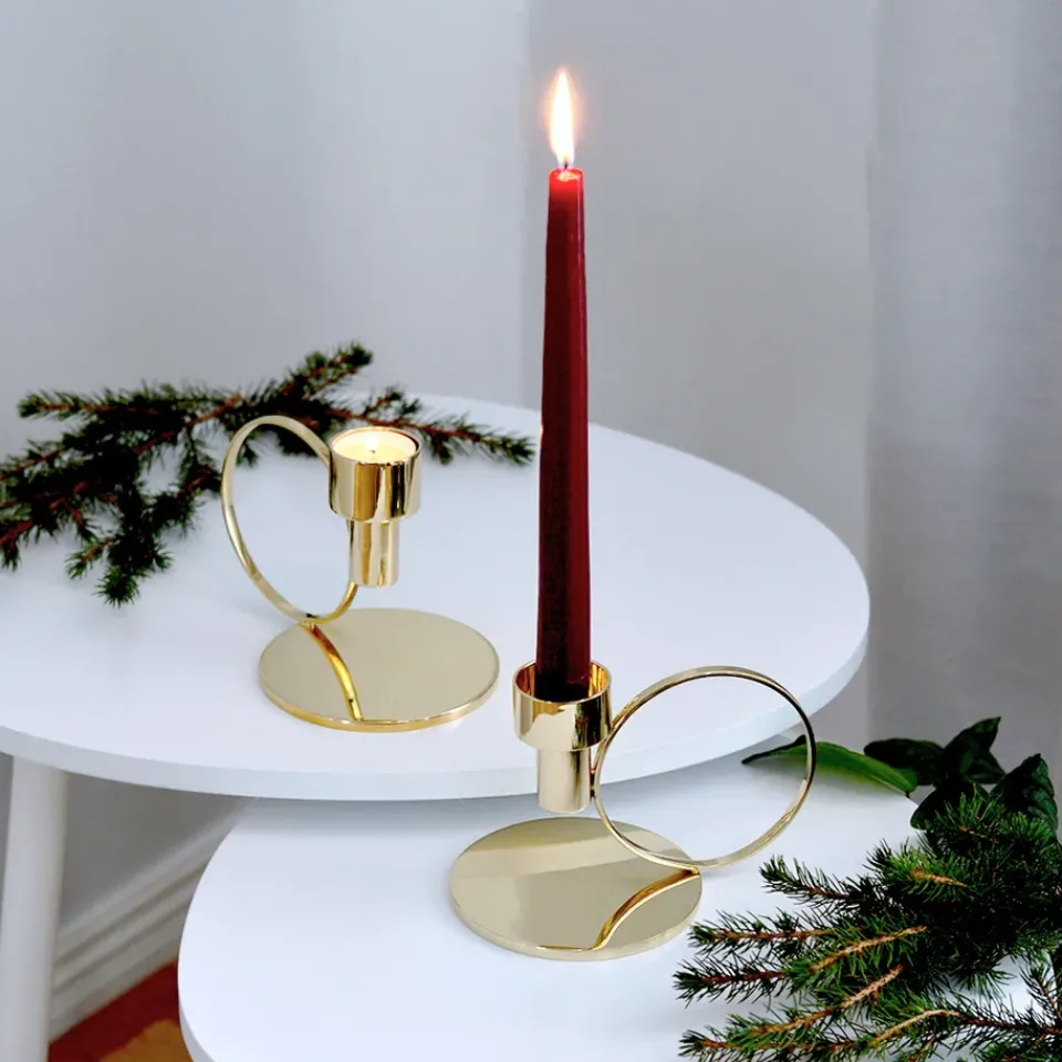 Candles^Hilke Collection Herrgårdsljus candles 30 cm 6-pack , Wine glossy Red