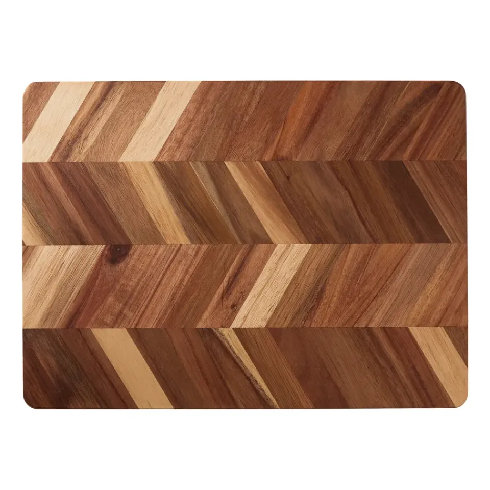 Chopping Boards^Aida Herringbone cutting board 28x38 cm, Acacia Brown