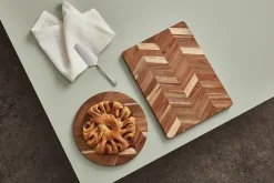 Chopping Boards^Aida Herringbone cutting board 28x38 cm, Acacia Brown