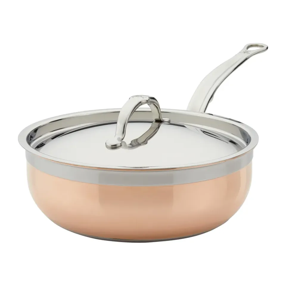 Clearance Hestan Copperbond essential sauté pan Ø24 cm, Copper Brown