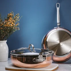 Clearance Hestan Copperbond essential sauté pan Ø24 cm, Copper Brown