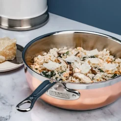 Clearance Hestan Copperbond essential sauté pan Ø24 cm, Copper Brown