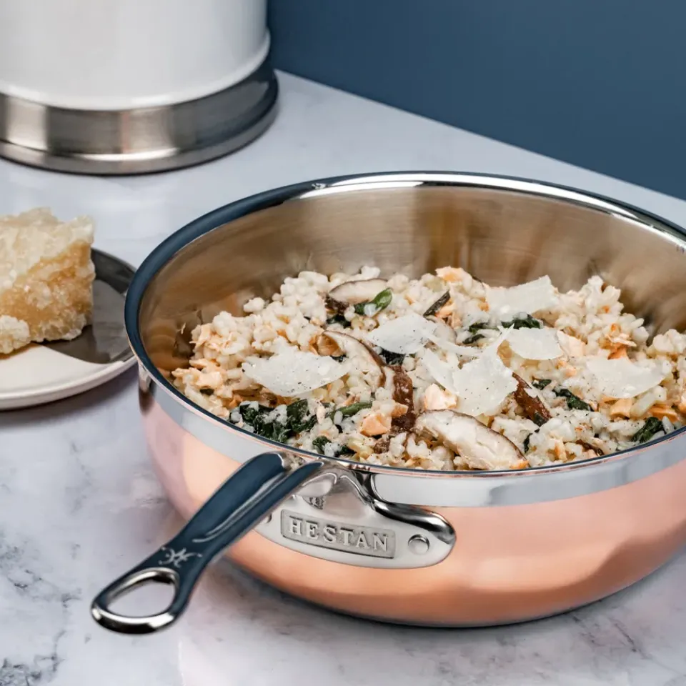 Clearance Hestan Copperbond essential sauté pan Ø24 cm, Copper Brown