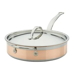 Saucier & Sauté Pans^Hestan Copperbond sauteuse 26 cm, Copper Brown