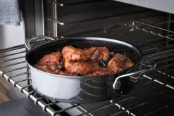 Online Hestan Nanobond sauteuse with lid 26 cm, Stainless steel Silver-coloured