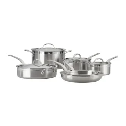 Saucepan Sets^Hestan Probond pot and frying pan set, 10 pieces Silver-coloured