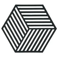 Outlet Zone Denmark Hexagon trivet, Black