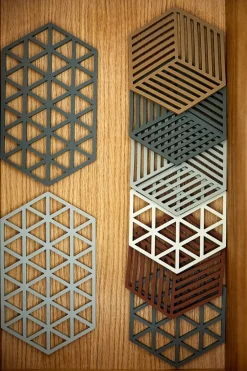 Trivets^Zone Denmark Hexagon trivet, Terracotta Brown