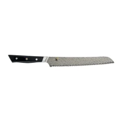 Online Miyabi Hibana 800DP bread knife 24 cm, Damascus black Silver-coloured