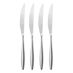 Discount Robert Welch Hidcote Bright grill knife 4-pack, Stainless steel Silver-coloured