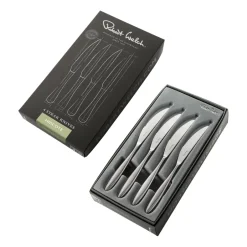 Discount Robert Welch Hidcote Bright grill knife 4-pack, Stainless steel Silver-coloured