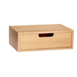 Boxes & Jars^Hübsch Hide storage box, Oak Beige