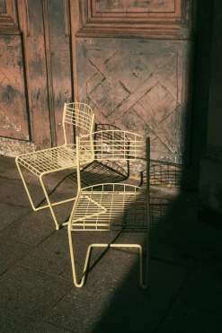Outlet Grythyttan Stålmöbler High Tech chair, Ivory White