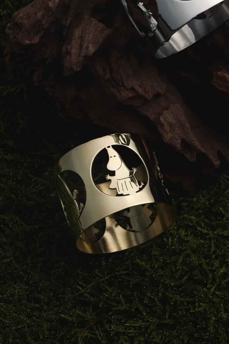 Hot Hilke Collection Hilke X Moomin napkin rings Moominmamma 2-pack, Brass Gold-coloured