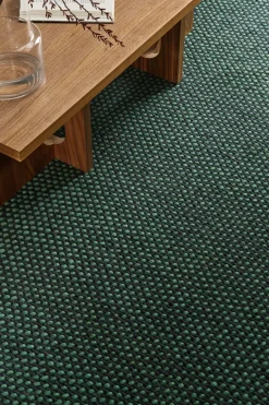 New Scandi Living Hill wool rug, Blue-green, 200x300 cm BlueGreen