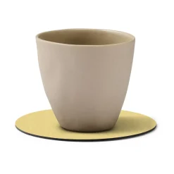 Online LIND DNA Hippo coaster circle, gold Gold-coloured