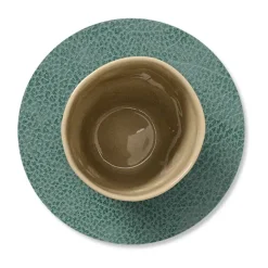 Coasters^LIND DNA Hippo coaster circle, pastel Green