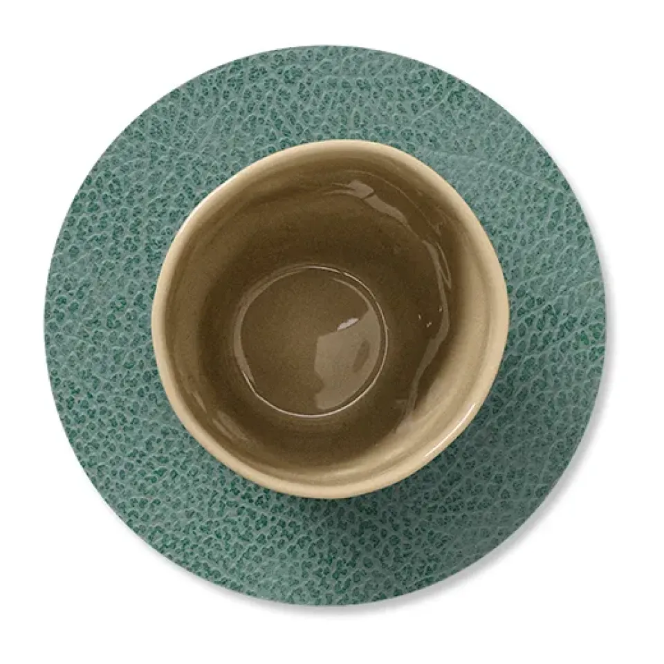 Coasters^LIND DNA Hippo coaster circle, pastel Green