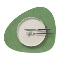 Clearance LIND DNA Hippo placemat curve M, Forest Green